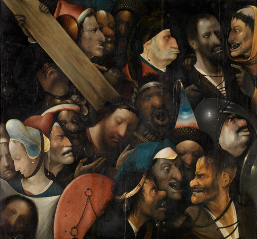 Schilderij 'De Kruisdraging van Jheronimus Bosch