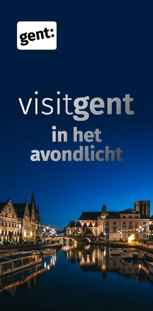 Voorblad van de brochure over de lichtwandeling in Gent