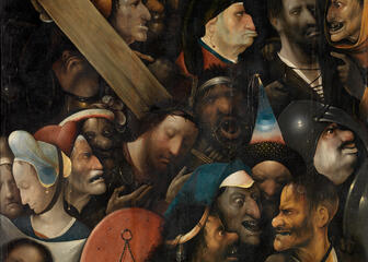 Schilderij 'De Kruisdraging van Jheronimus Bosch
